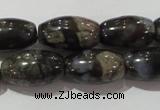 CGE115 15.5 inches 8*14mm rice glaucophane gemstone beads