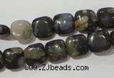 CGE151 15.5 inches 10*10mm square glaucophane gemstone beads