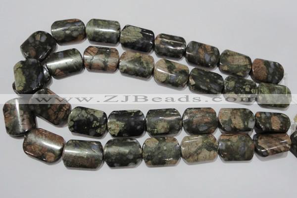CGE165 15.5 inches 18*25mm rectangle glaucophane gemstone beads
