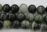 CGH04 15.5 inches 10mm round green hair stone beads wholesale