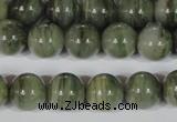 CGH05 15.5 inches 12mm round green hair stone beads wholesale