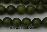 CGJ452 15.5 inches 8mm round green jasper beads wholesale