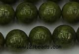 CGJ455 15.5 inches 14mm round green jasper beads wholesale