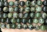 CGJ504 15.5 inches 12mm round green jade beads wholesale