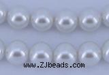 CGL01 10PCS 16 inches 4mm round dyed glass pearl beads wholesale