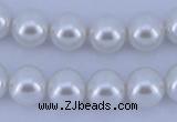 CGL03 10PCS 16 inches 8mm round dyed glass pearl beads wholesale