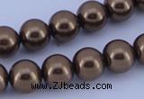 CGL110 5PCS 16 inches 20mm round dyed plastic pearl beads wholesale