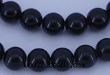CGL282 10PCS 16 inches 4mm round dyed glass pearl beads wholesale