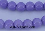 CGL802 10PCS 16 inches 8mm round heated glass pearl beads wholesale