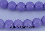 CGL804 5PCS 16 inches 12mm round heated glass pearl beads wholesale