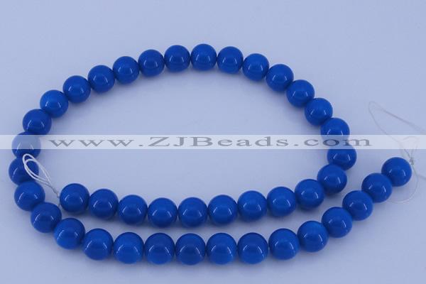 CGL816 5PCS 16 inches 12mm round heated glass pearl beads wholesale