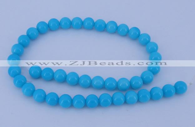 CGL825 10PCS 16 inches 6mm round heated glass pearl beads wholesale