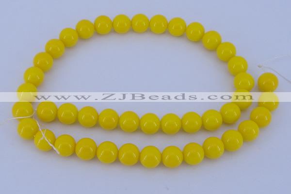 CGL862 10PCS 16 inches 8mm round heated glass pearl beads wholesale
