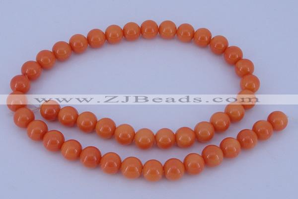 CGL870 5PCS 16 inches 12mm round heated glass pearl beads wholesale
