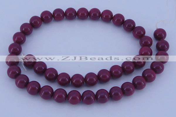 CGL878 10PCS 16 inches 4mm round heated glass pearl beads wholesale