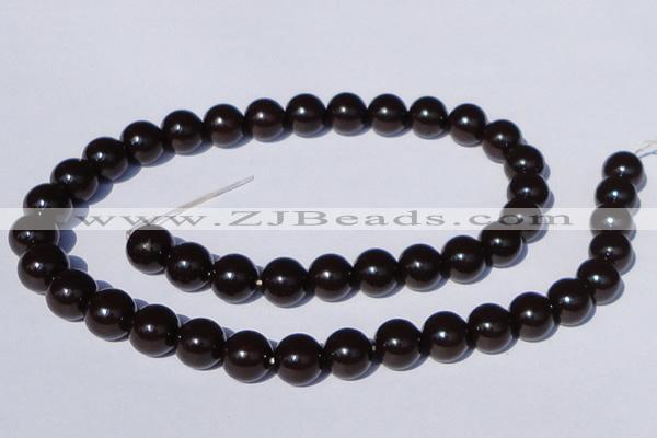 CGL896 10PCS 16 inches 4mm round heated glass pearl beads wholesale