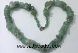 CGN160 18.5 inches 12*16mm - 13*18mm nuggets green aventurine necklaces