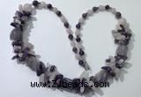 CGN386 23 inches chinese crystal & mixed quartz beaded necklaces