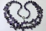 CGN538 27 inches fashion amethyst gemstone beaded necklaces