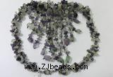 CGN828 20 inches stylish amethyst & prehnite statement necklaces
