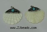 CGP295 45*48mm pearl shell pendants wholesale