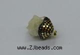 CGP3191 20*30mm - 25*40mm nuggets plated druzy quartz pendants