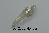 CGP3225 12*45mm - 15*65mm sticks rose quartz pendants