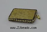 CGP3421 35*60mm - 40*50mm rectangle fossil coral pendants