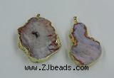 CGP3440 30*45mm - 45*55mm freeform south red agate pendants