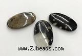 CGP3520 35*60mm oval sakura agate slab pendants