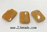 CGP3606 32*45mm faceted rectangle candy jade pendants wholesale