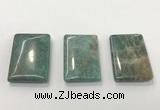 CGP3615 30*45mm rectangle amazonite gemstone pendants wholesale