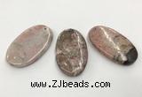 CGP3620 35*60mm oval rhodochrosite gemstone pendants