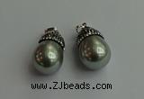 CGP460 15*25mm - 15*30mm teardrop pearl shell pendants wholesale