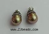 CGP461 15*25mm - 15*30mm teardrop pearl shell pendants wholesale