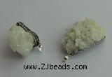 CGP562 25*30mm - 35*50mm freeform druzy agate pendants wholesale