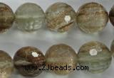 CGQ30 15.5 inches 20mm faceted round gold sand quartz beads