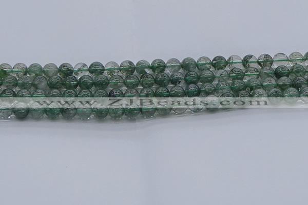 CGQ501 15.5 inches 6mm round imitation green phantom quartz beads