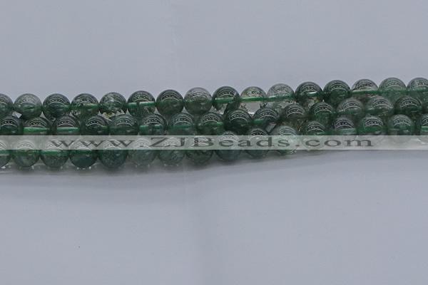 CGQ503 15.5 inches 10mm round imitation green phantom quartz beads