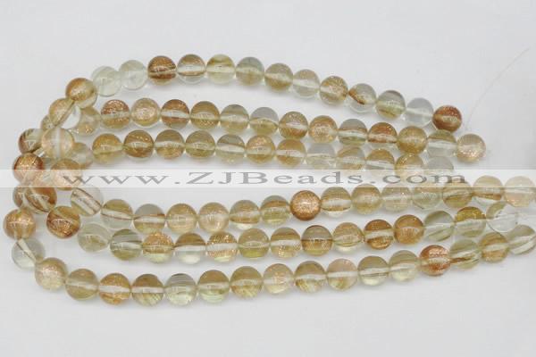 CGQ51 15.5 inches 6mm round gold sand quartz beads wholesale