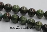 CGR03 16 inches 10mm round green rain forest stone beads wholesale