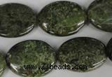 CGR28 15.5 inches 18*25mm oval green rain forest stone beads