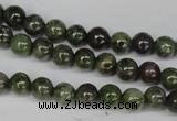 CGR42 15.5 inches 4mm round green rain forest stone beads wholesale