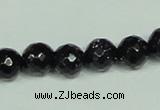CGS107 15.5 inches 10mm faceted round blue goldstone beads wholesale
