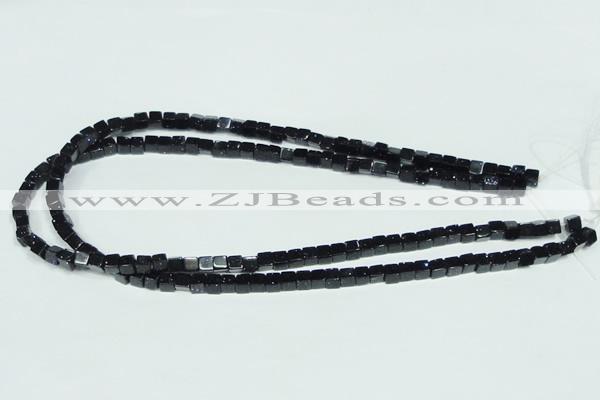 CGS116 15.5 inches 5*5mm cube blue goldstone beads wholesale