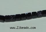 CGS117 15.5 inches 6*6mm cube blue goldstone beads wholesale