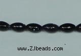 CGS120 15.5 inches 6*10mm rice blue goldstone beads wholesale