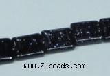 CGS128 15.5 inches 14*14mm square blue goldstone beads wholesale