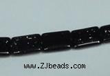 CGS129 15.5 inches 10*14mm rectangle blue goldstone beads wholesale