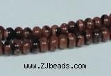 CGS206 15.5 inches 4*6mm rondelle blue & brown goldstone beads wholesale